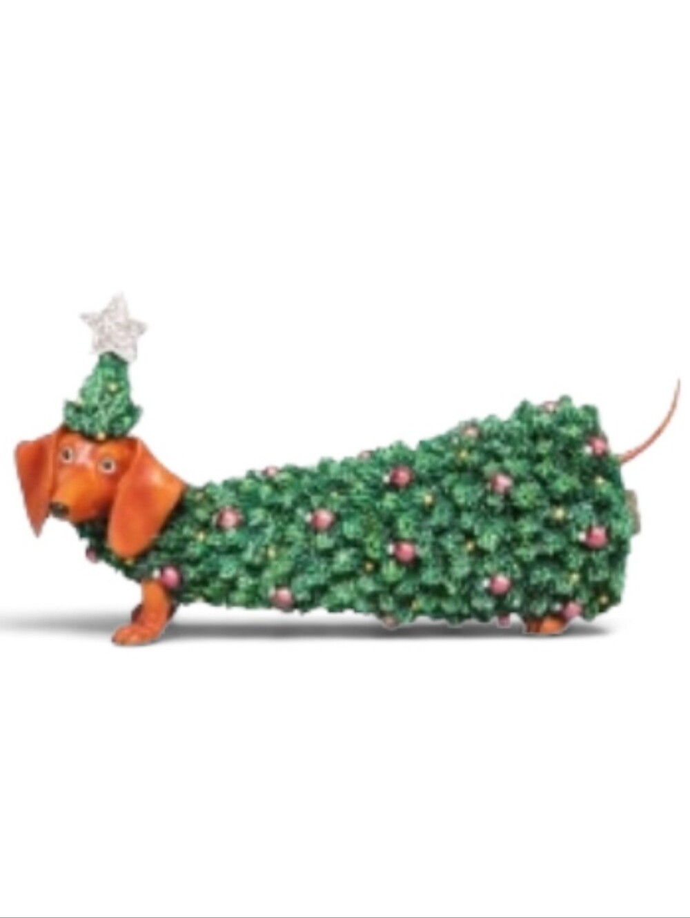WESTLAND Christmas Tree Hot Diggity Dog Dachshund Weiner Figurine NWT